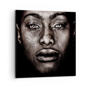 Quadro em tela - Uma lágrima - 60x60 cm