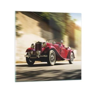 Quadro em vidro - Mais bonita que a Vitória de Samotrácia - 40x40 cm