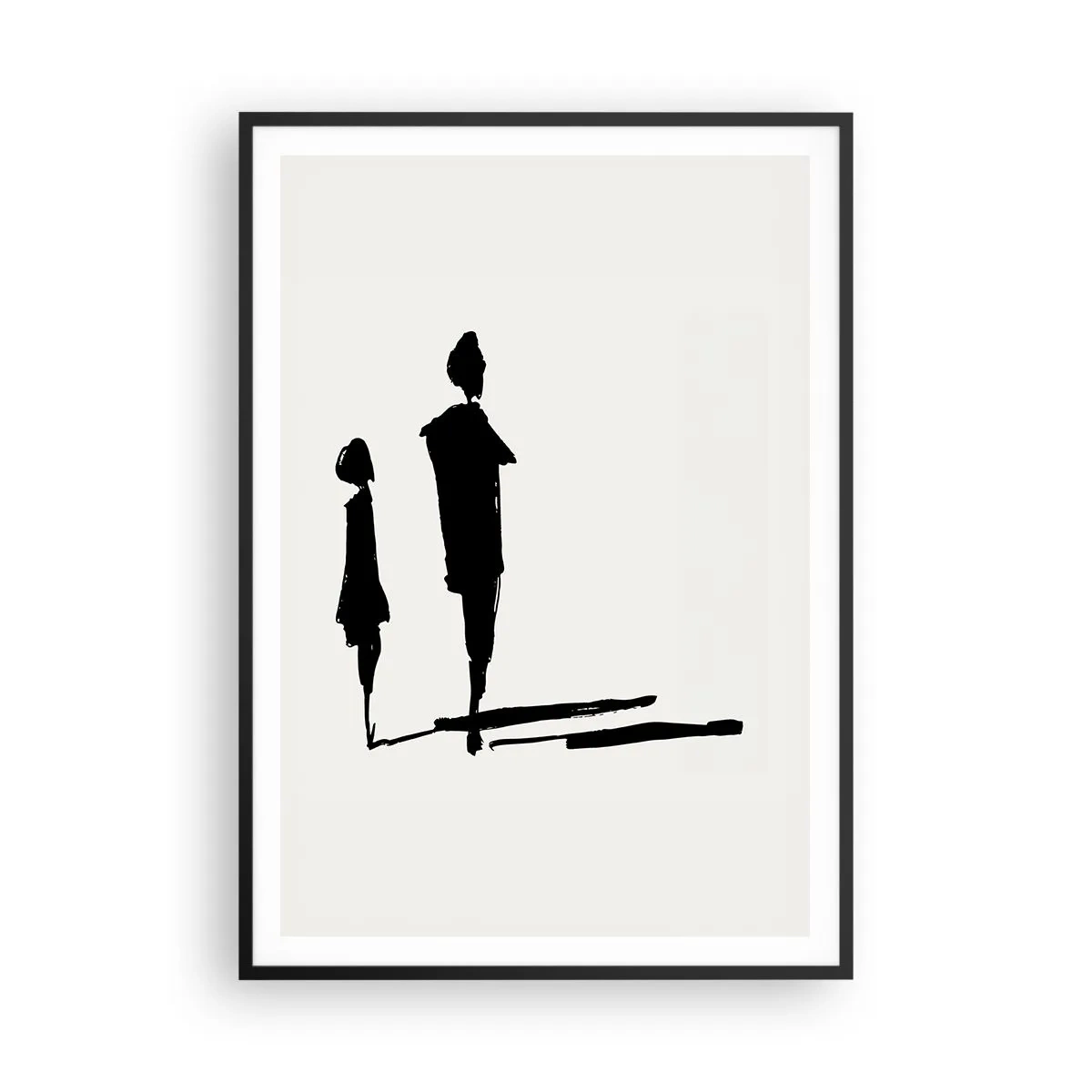 Pôster com moldura preta - Certeza que juntos? - 70x100 cm