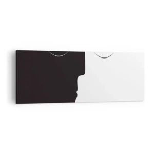Quadro em tela - Unidade de opostos - 140x50 cm