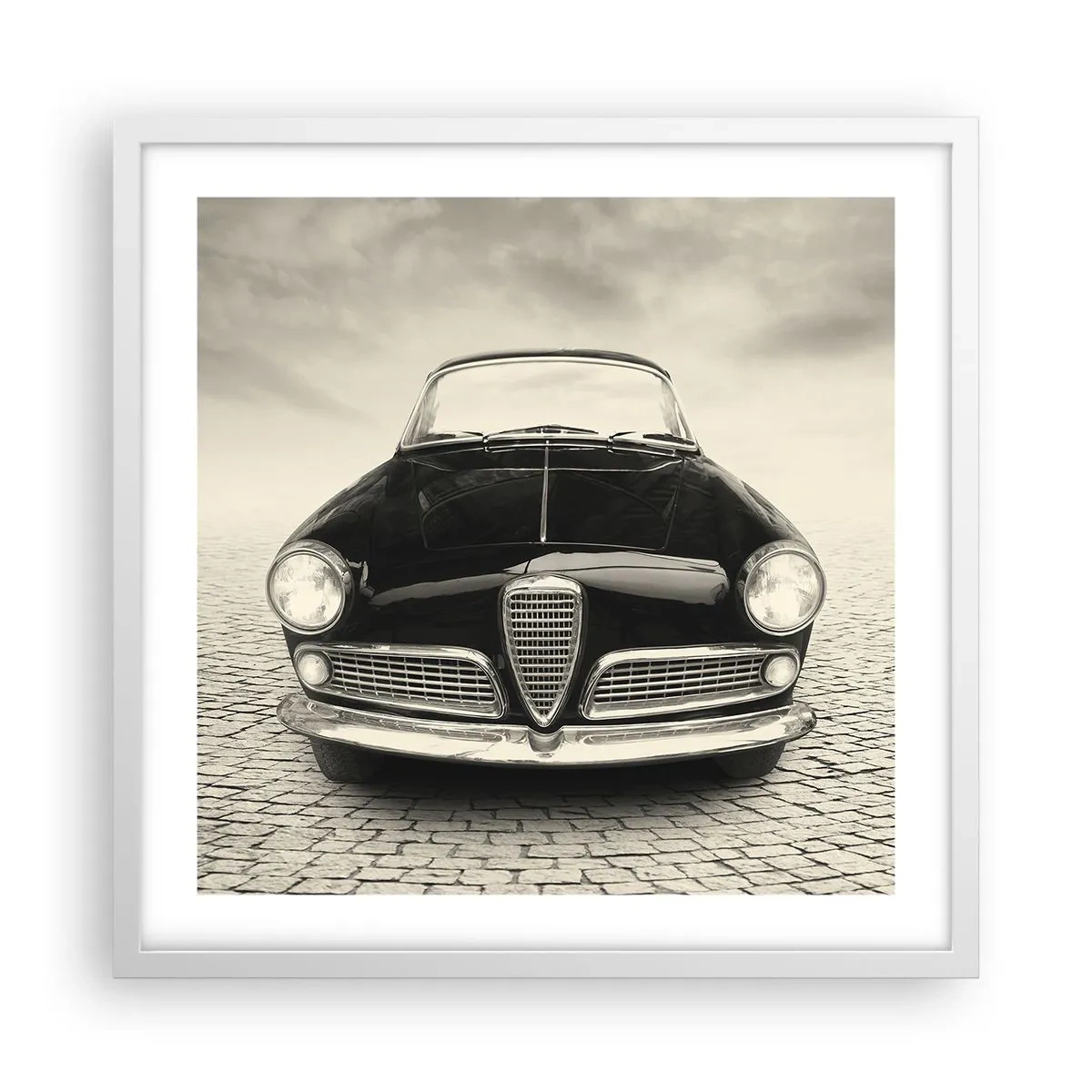 Pôster em moldura branca - E como não me amar? - 50x50 cm