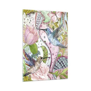 Quadro em vidro - Emaranhados em trepadeiras - 50x70 cm