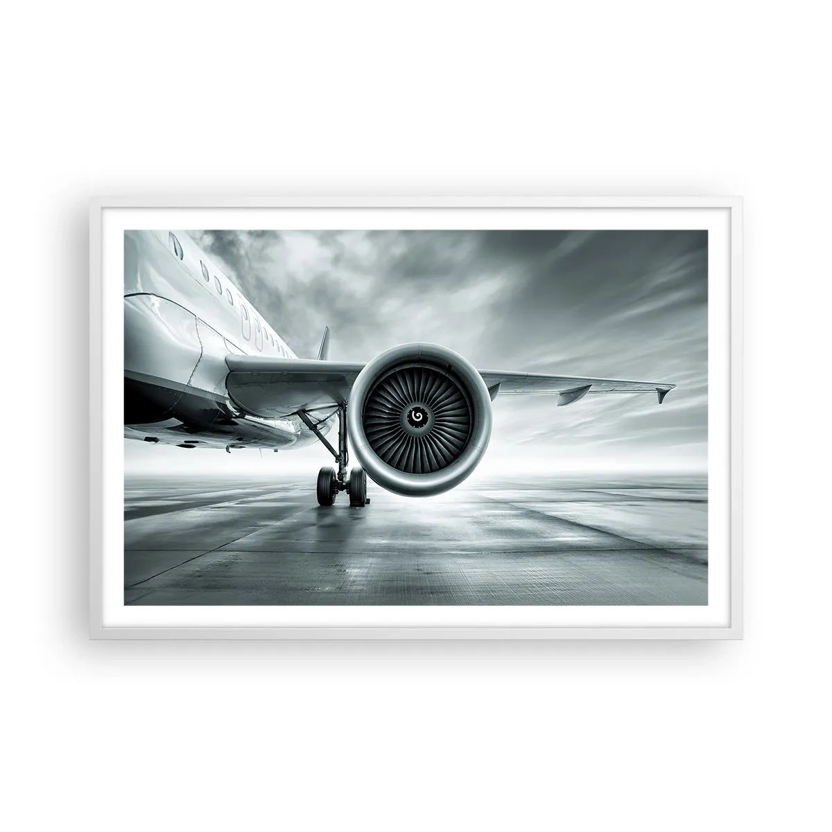 Pôster em moldura branca - Há poder! - 91x61 cm