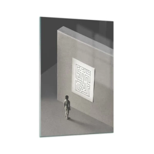 Quadro em vidro - Mas onde estou? - 70x100 cm