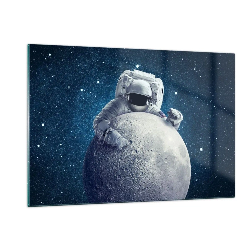Quadro em vidro - Coringa do espaço - 120x80 cm