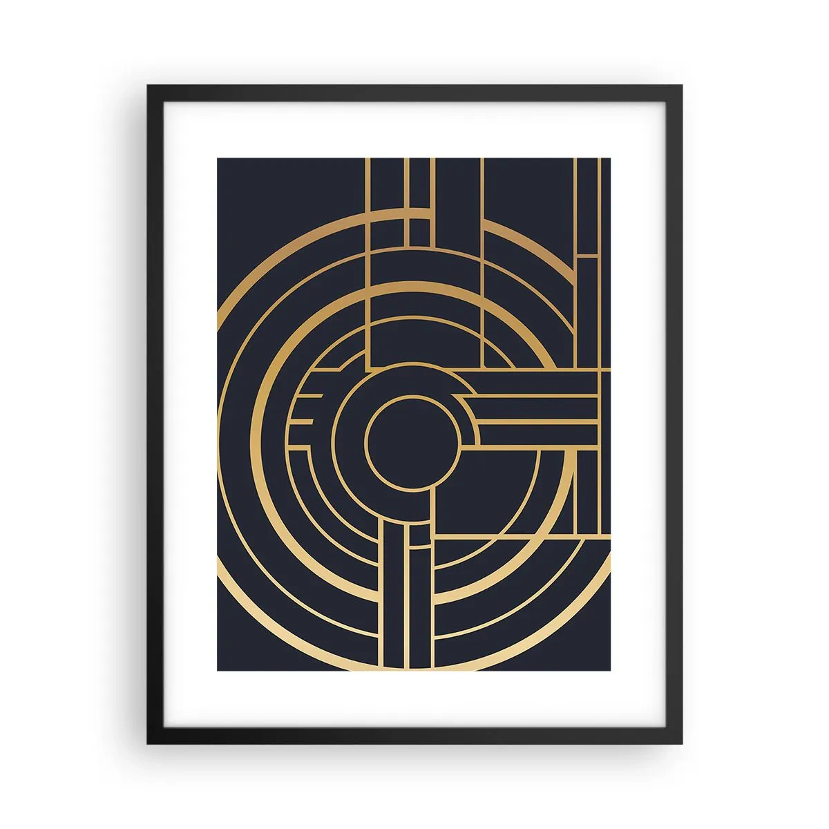 Pôster com moldura preta - Rotação das coisas - 40x50 cm