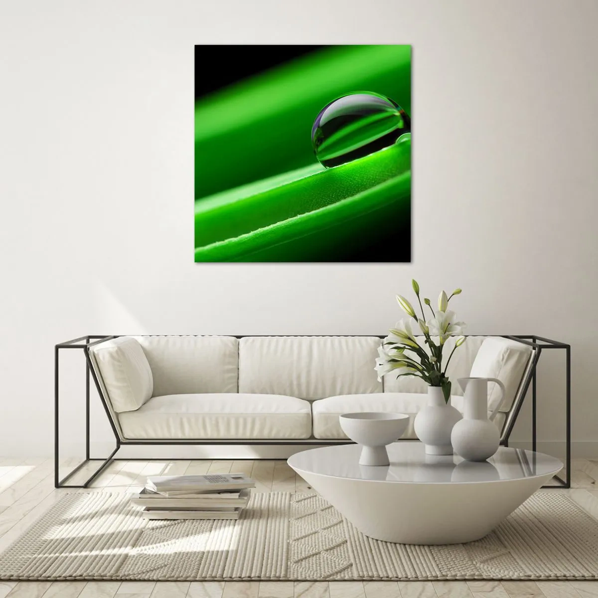 Quadro em vidro - A vida de perto - 50x50 cm