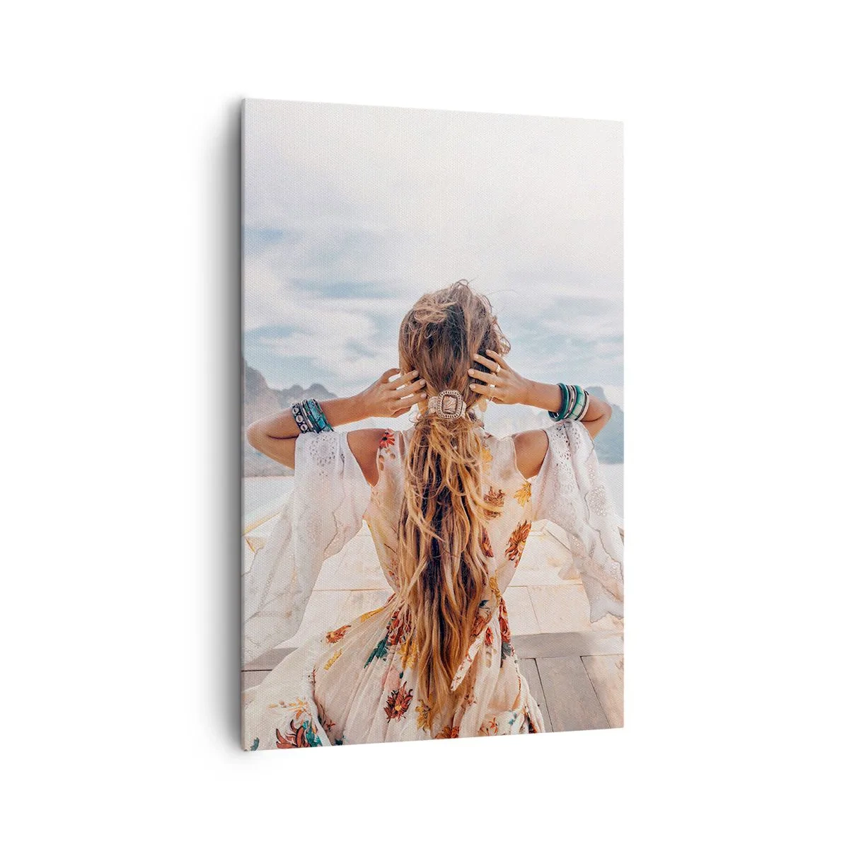 Quadro em tela - A caminho da felicidade - 80x120 cm