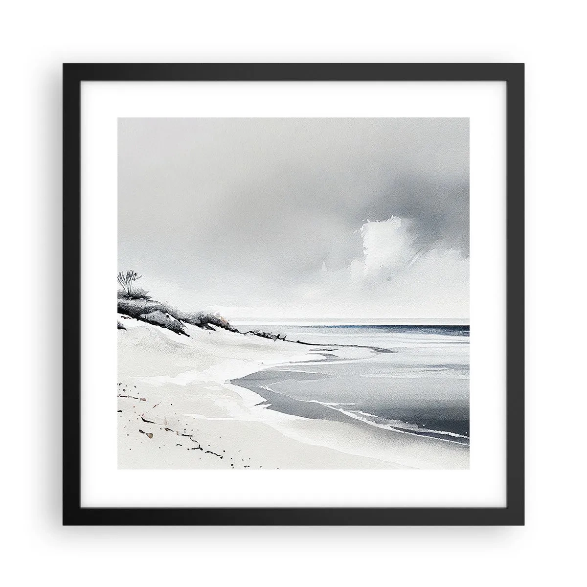 Pôster com moldura preta - Juntos para sempre - 40x40 cm