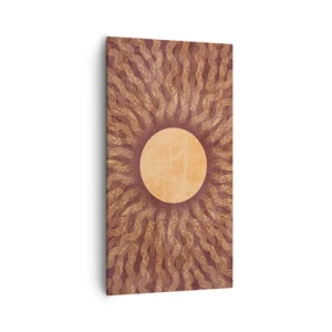 Quadro em tela - Ícone do sol - 55x100 cm