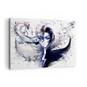 Quadro em tela - Demoníaca e linda - 120x80 cm