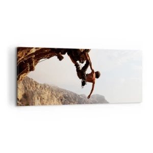 Quadro em tela - O mundo encolhido num punhado de rochas - 120x50 cm