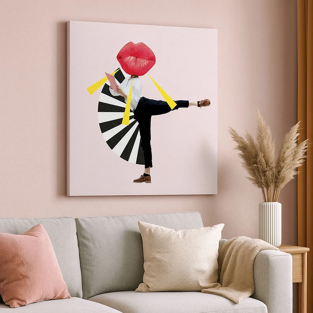 Quadro em tela - Arte pop surreal - 30x30 cm