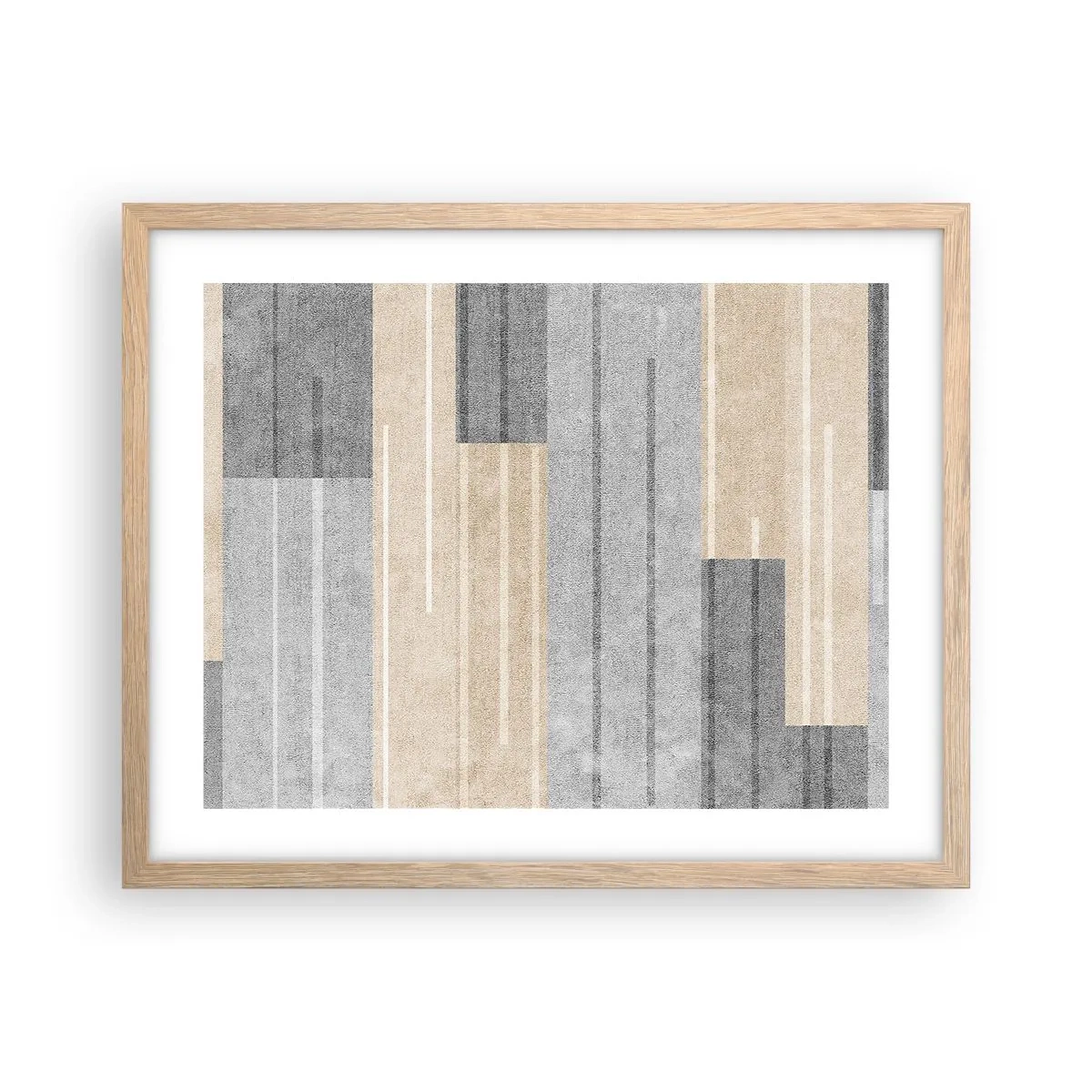 Pôster com moldura de carvalho claro - Composição: mantenha vertical - 50x40 cm