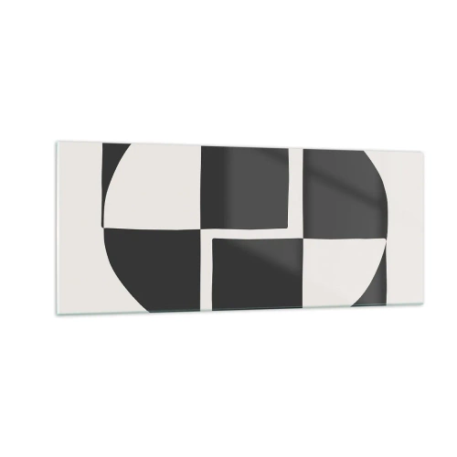 Quadro em vidro - Antítese – síntese - 100x40 cm