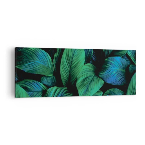 Quadro em tela - Na multidão verde - 140x50 cm