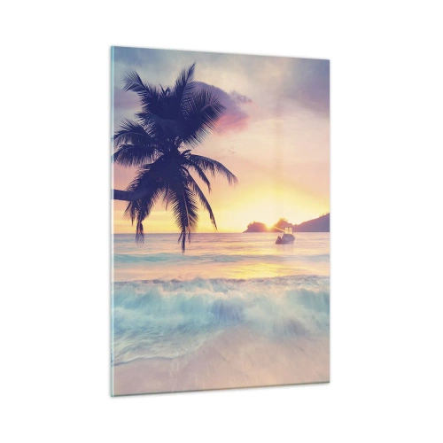 Quadro em vidro - Noite na baía - 50x70 cm