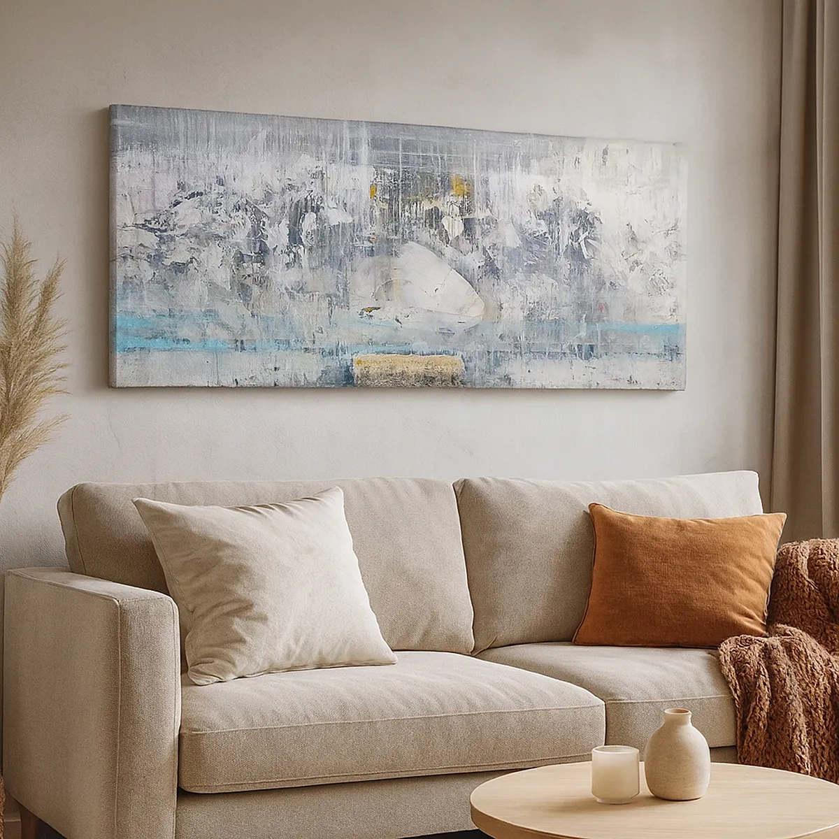 Quadro em tela - Pelo gelo ou pelo torrão de terra - 30x30 cm