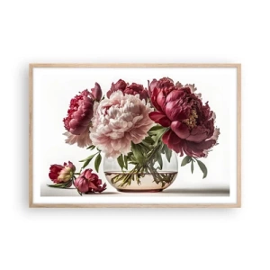 Pôster com moldura de carvalho claro - Em plena floração de beleza - 91x61 cm