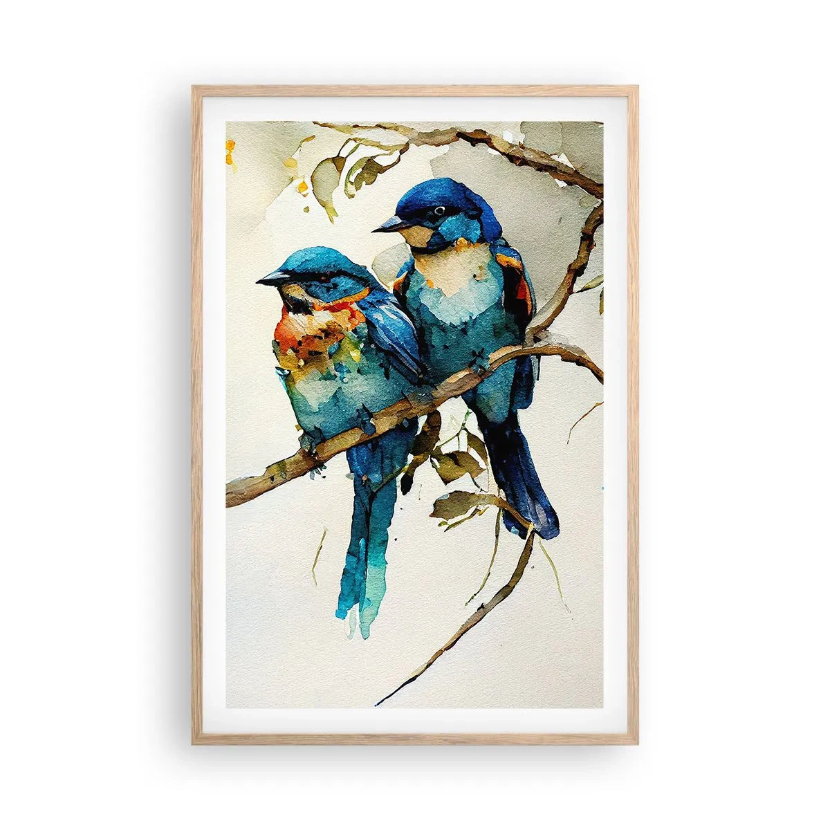 Pôster com moldura de carvalho claro - Ele ficou ofendido? - 61x91 cm