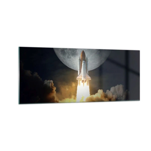 Quadro em vidro - O início de uma aventura sobrenatural - 100x40 cm