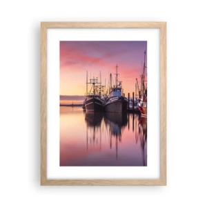 Pôster com moldura de carvalho claro - Antes do dia seguinte - 30x40 cm