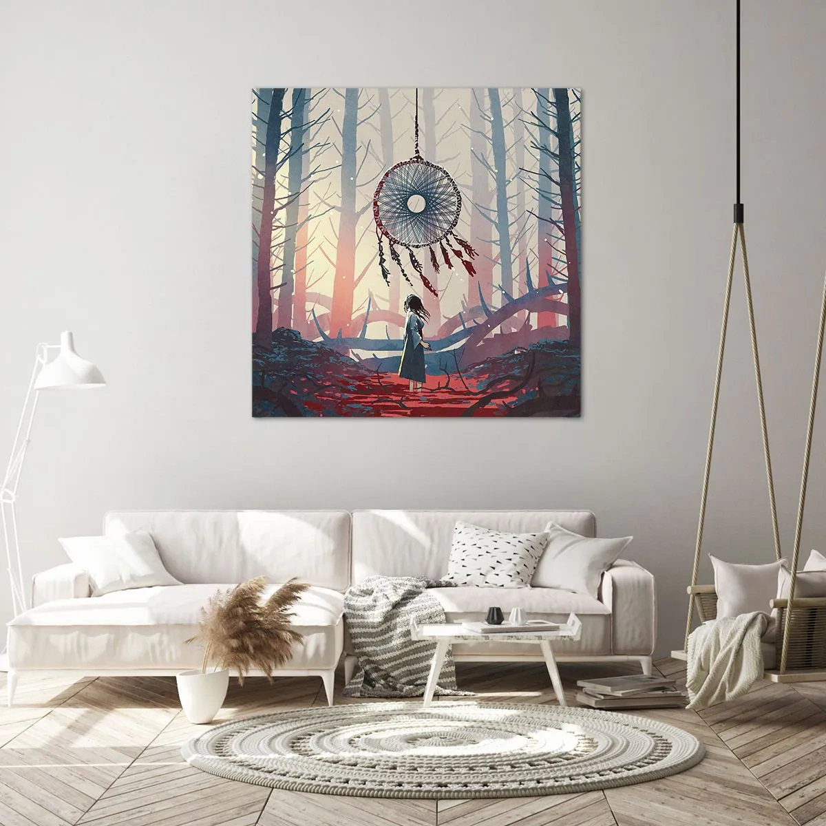 Quadro em tela - O ritual secreto da felicidade - 40x40 cm