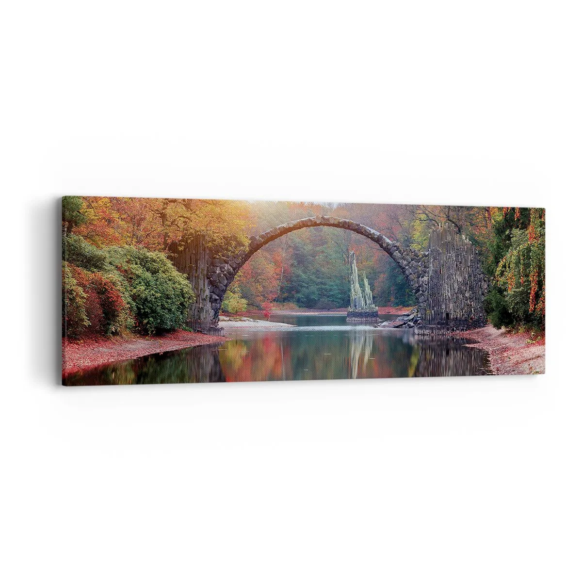 Quadro em tela - Do outro lado do espelho - 90x30 cm