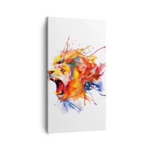Quadro em tela - Explosão de raiva  - 45x80 cm