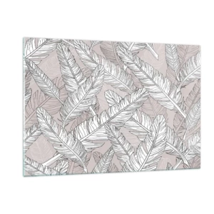 Quadro em vidro - Turbilhão de penas - 120x80 cm