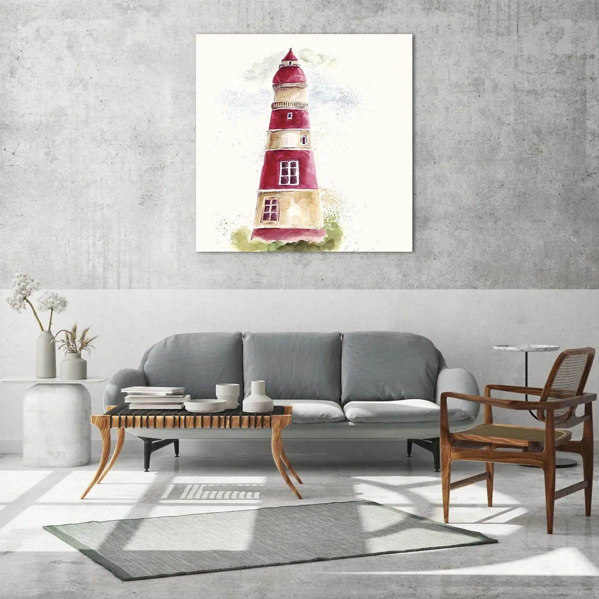 Quadro em vidro - Sempre há clima - 60x60 cm