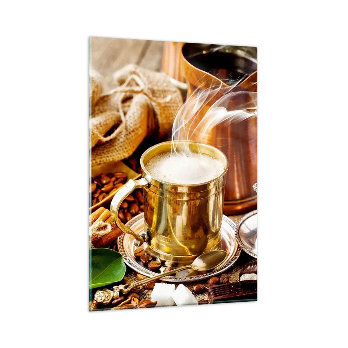 Quadro em vidro - Bons dias! - 80x120 cm