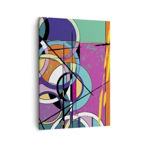 Quadro em tela - Círculo entre círculos - 50x70 cm