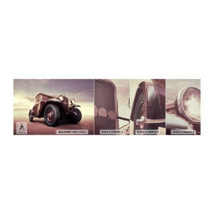 Amostra de papel de parede Premium Canvas - Voltemos aos velhos tempos.... - Automotivo, Carro retrô, Vintage - 100x30 cm