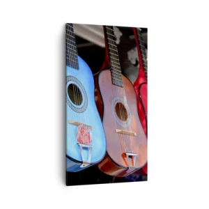 Quadro em tela - Vibrações latinas - 45x80 cm