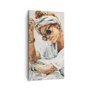 Quadro em tela - Retrato em pleno sol - 45x80 cm