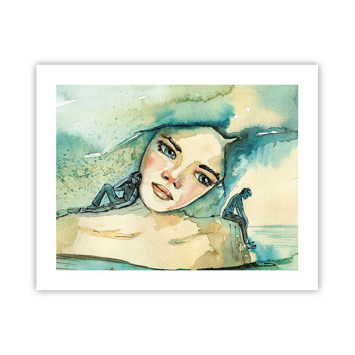 Pôster - Am I blue? - 50x40 cm