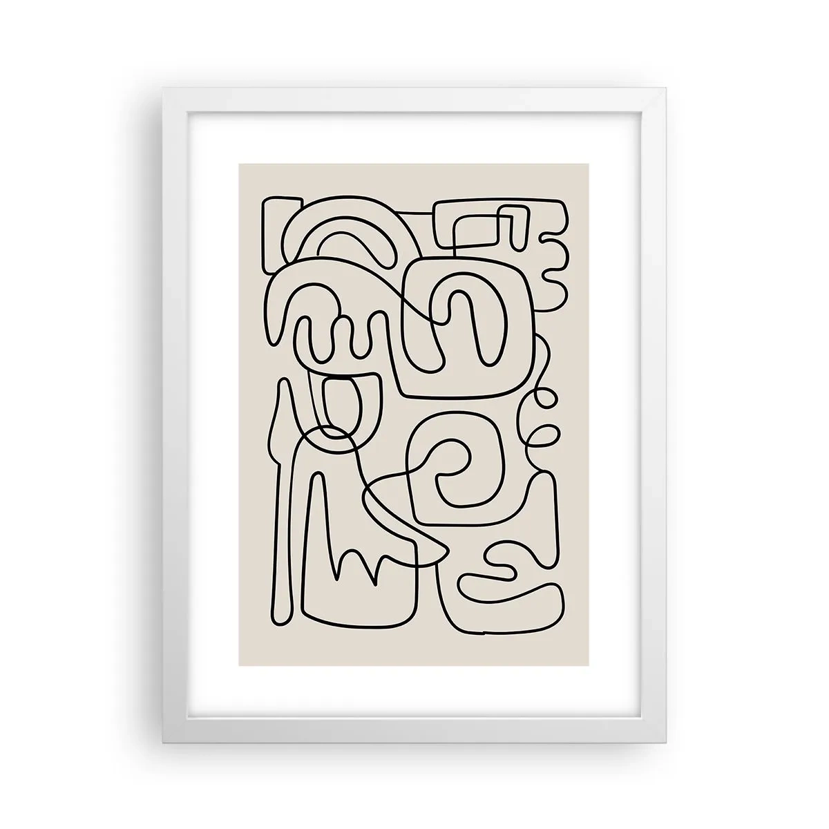 Pôster em moldura branca - Na trilha - 30x40 cm