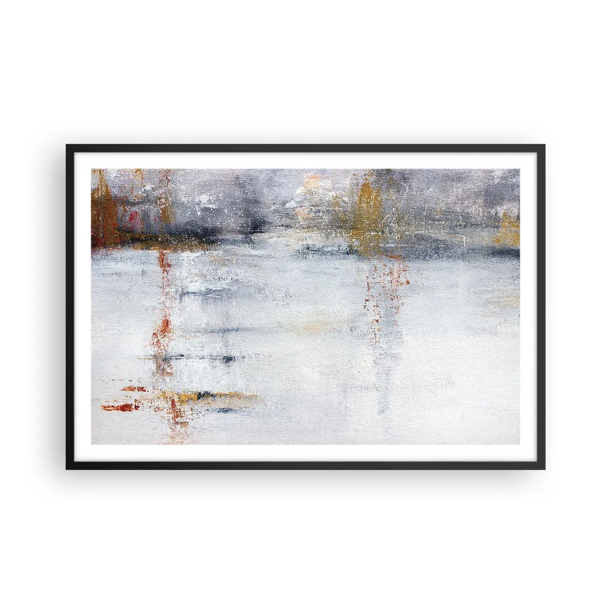 Pôster com moldura preta - Atrás da cortina de ar - 91x61 cm