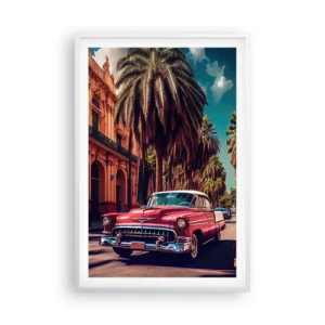 Pôster em moldura branca - Ainda em Havana - 61x91 cm