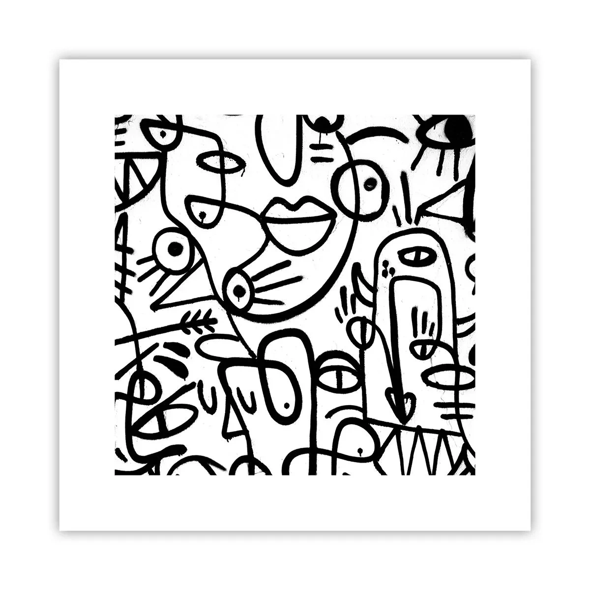 Pôster - Rostos e miragens - 30x30 cm