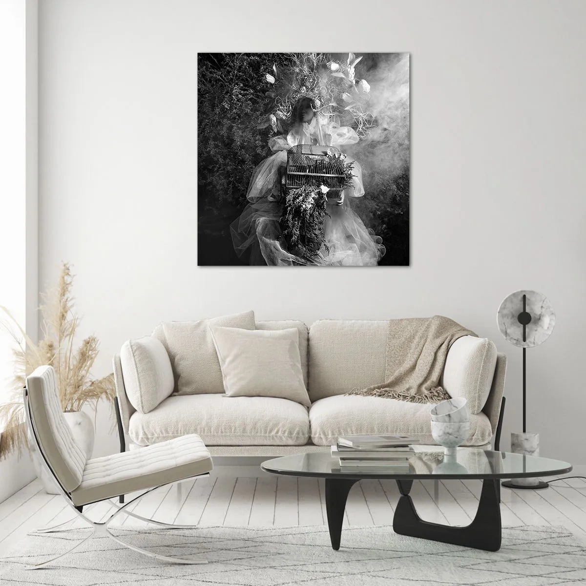 Quadro em vidro - A própria mãe – natureza - 30x30 cm