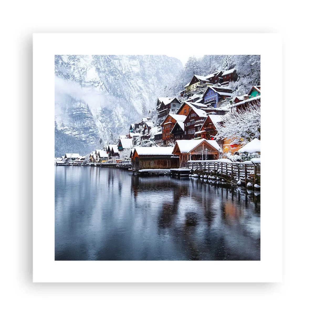 Pôster - Na decoração de inverno - 40x40 cm