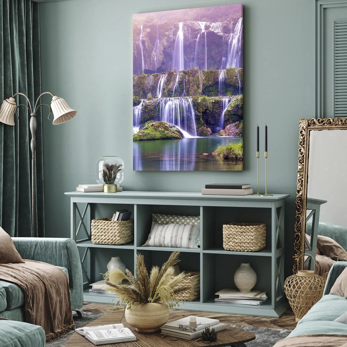 Quadro em tela - Escadas para o céu - 45x80 cm