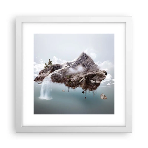 Pôster em moldura branca - Pelos olhos de um surrealista - 30x30 cm