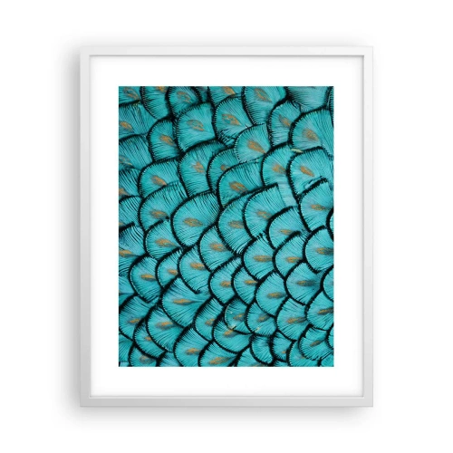 Pôster em moldura branca - A grande gala de penas - 40x50 cm