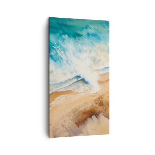 Quadro em tela - A onda que retorna - 45x80 cm