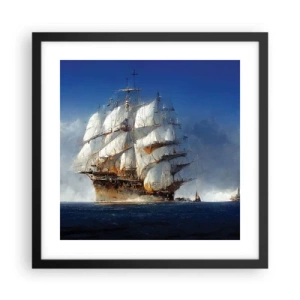 Pôster com moldura preta - A grande glória! - 40x40 cm