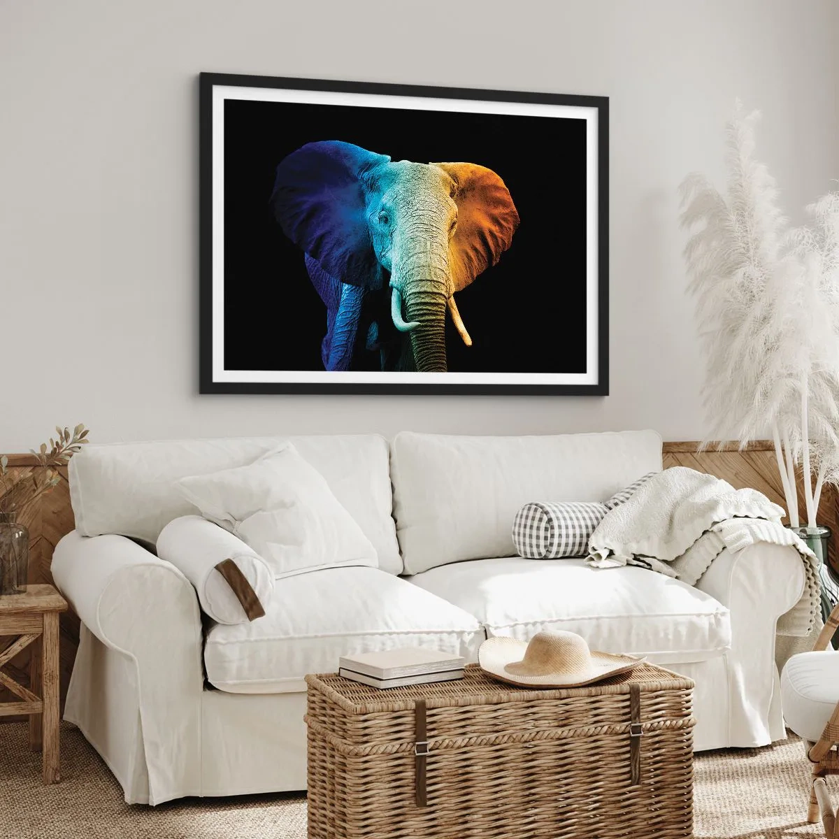 Pôster com moldura preta - Excêntrico, não esquisito - 91x61 cm