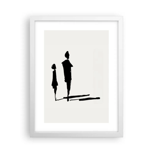 Pôster em moldura branca - Certeza que juntos? - 30x40 cm